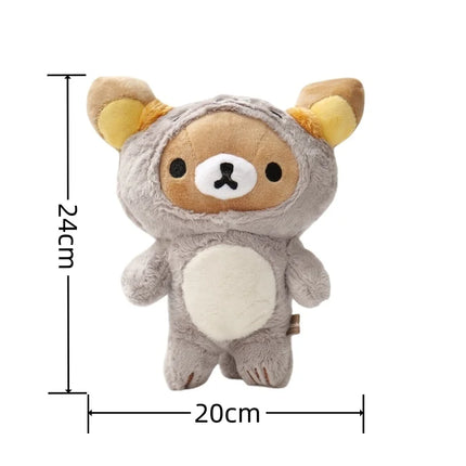 Anime Rilakkuma Cartoon Plush Doll Soft Bear Toys Kawaii Room Decor Teddy Bear Plushies Cute Couple Bear Xmas Gifts For Girls