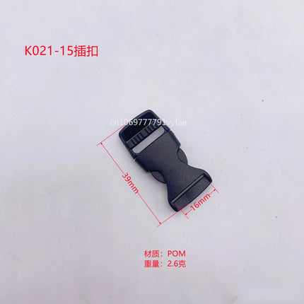15~51mm Plastic Hardware Dual Adjustable Side Release Buckles Outdoor Backpack Belt Bag Parts Strap Webbing