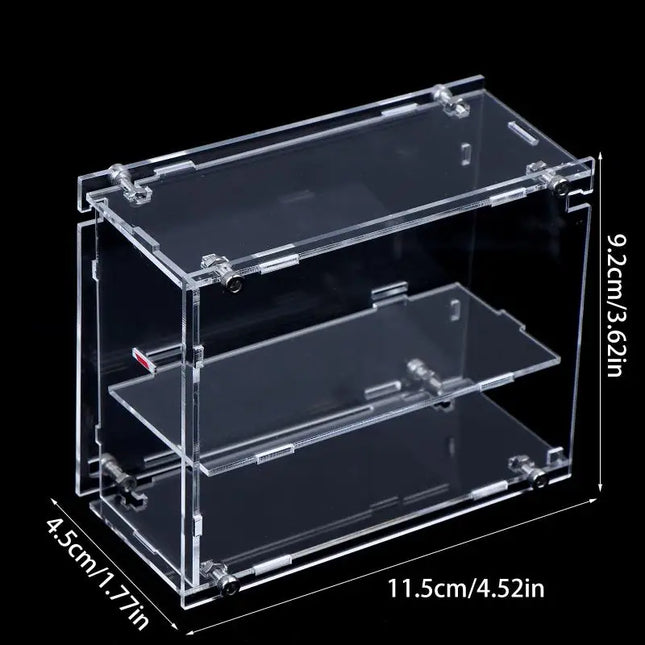 1/64 Model Cars Acrylic Display Case Fit For Mini Size MiniGT Tomica Assembled Dust Proof Box Cabinet Toy Vehicles