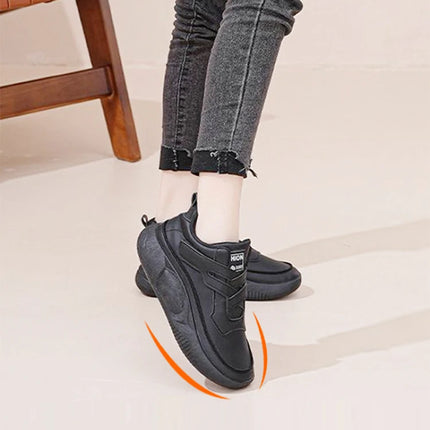 Women's High Top Shoes Spring Soft Leather ComfortableTravel Sneakers Casual Antislip Shoes