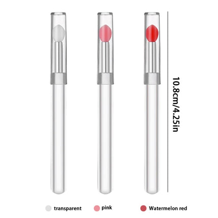 Silicone Lip Balms Lip Mask Brush With Sucker Dust Cover Makeup Brushes Lip Film Brush Anti-lost Dust Cover