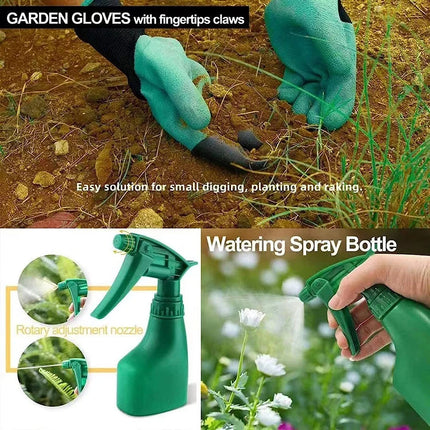 Garden Tool Set Garden Bag With Trowel Cultivator Hand Rake Transplant Trowel Gardening Gloves For Weeding Loosening Soil