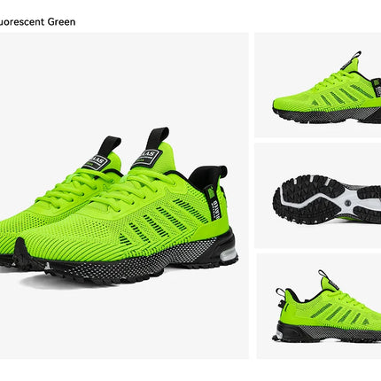 Baasploa Men Running Shoes Lightweight Breathable Jogging Sport Shoes Male Lace-up Fashion Comfort Casual Sneakers Non-slip
