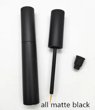 10/30/50/100pcs 10ml Lip Gloss Tubes Matte Black Lip Balm Bottle Empty Eyeliner Mascara Cosmetic Container Packing Container