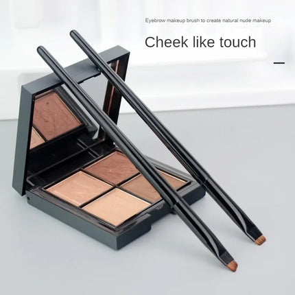 New 2 Pieces/set Eyebrow Contour Brush 0.06mm Ultrathin Eyebrow Eyeliner Brush Portable Small Angle Eyebrow Brush Makeup Tool