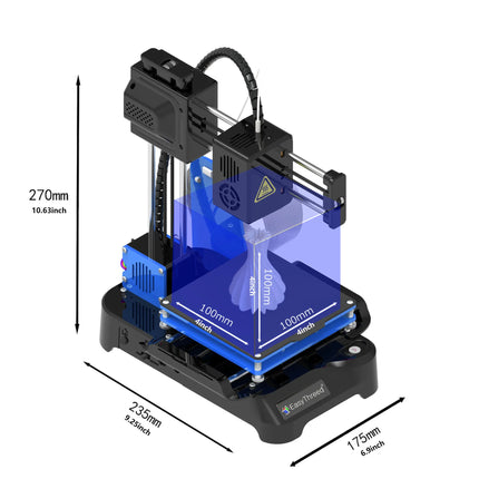 Easythreed K7 Portable Mini Desktop 3D Printer Household DIY Model Making 3D Printing Machine Entry Printer for Beginners & Kids