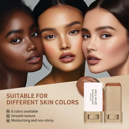 Foundation Stick Balm Serum Boosted Skin Tint Foundation Stick Smooth Plumper Hight Coverage Bronze Foundation Stick