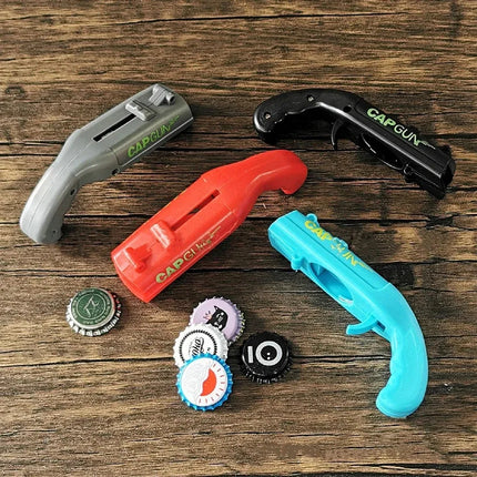 Portable Cap Gun Beer Bottle Opener Beverage Drinking Opening Gun Cap Launcher Kitchen Party Supply Bar Tool Kitchen Accessorie