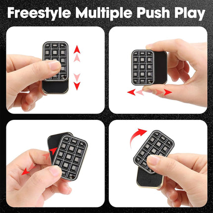 Fidget Slider Chocolate Shaped Magnetic Metal Fidget Toys EDC Adult Fidget Toys ADHD Anxiety Relief Toy Restless Toys