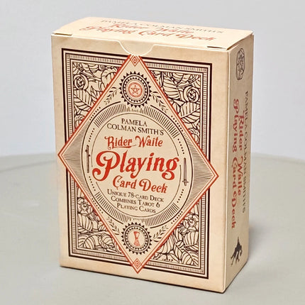 RWS Playing Card Deck:  9*6cm 78-Card Poker Deck Illustrated with RWS Images, Combines Tarot and Playing Cards, Double-embossed