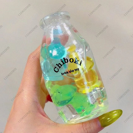 Boba Tea Stress Ball Bubble Tea Fidget Toy Water Bottle Squishy ASMR Anti Stress Funny Novelty Toy Toys For Girl antiestrés