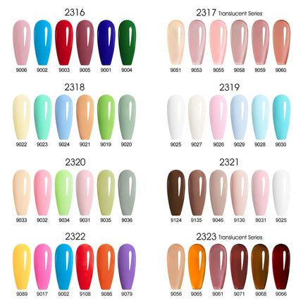 6pcs/kit CANNI TPO FREE HEMA FREE Halloween Nails Color Set Dark Red Semi Permanent Soak off UV LED Gel Varnish Christmas Gift