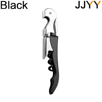 JJYY Stainless Steel Wine Opener Professional Waiters Corkscrew Beer Bottle Opener and Foil Cutter Gift for Wine Lovers