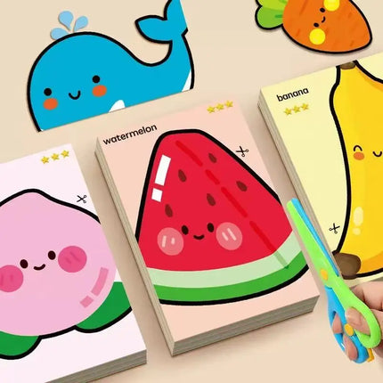 Children's handmade Paper Cuttings children's interesting origami set parent-child interaction puzzle early education toys