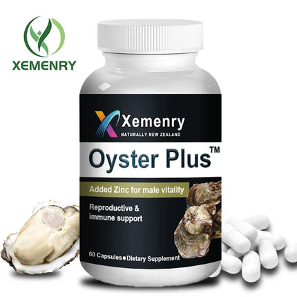 Oyster Plus with Maca Root Capsules - for Women and Men To Support Hormone Balance, Mood, Energy and Well-being