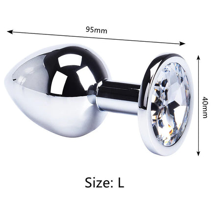 Anal Plug Jewelry Colorful Crystal Anal Plug Stimulator Anal Massage Dilatancy Toys G-point Massage Sex Wellness Adult Pleasure