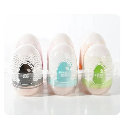 Egg Portable Stimulator Penis Massager Soft Rubber Adult Sex Toys for Men Realistic Vagina Pocket Pussy Mini Cups Masturbator