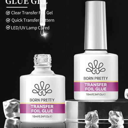 BORN PRETTY 10ml Transfer Foil Nail Gel Polish Semi-Permanant Varnish For Adhesive Sticker Soak Off UV LED Gel Nail Art Manicure