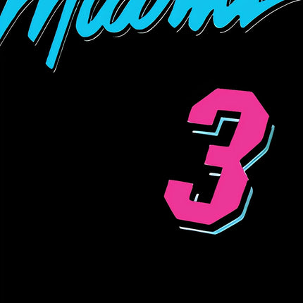 2025 New Men MIAMI NO.3 Print Casual Short Sleeve T-Shirt Shorts Set Adult Basketball Jersey Jogging Suit 2 Piece Set Clothes