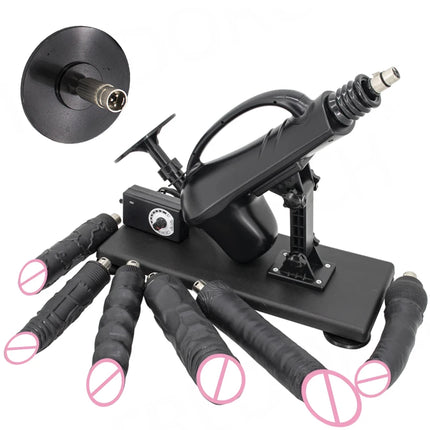 Portable Automatic Sex Machine with Big Dildo for Women Masturbation Pumping Gun for Couple Men Sex Toys