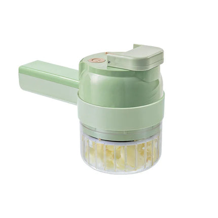 4-in-1 Cordless Electric Vegetable Chopper, Rechargeable Food Processor for Meat, Garlic, Onions & Peppers