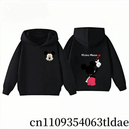 Cute Mickey and Minnie Hoodies for Kids, Boys and Girls, Autumn and Winter Warm Children's Hooded Sweatshirt