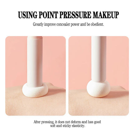 The mushroom head concealer brush has soft bristles and does not puzzle the face, and it is a mini single makeup brush
