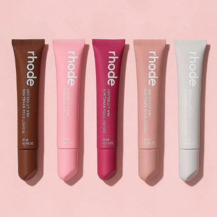 Rhod Lip Balm Moisturizing Mirror Long-Lasting Lip Gloss Ribbon Espresso Raspberry Toast Plump Non-Sticky Lip Oil Makeup Cosmetic