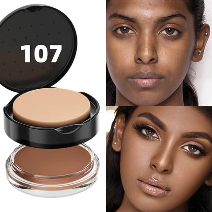9-Color High Coverage 1pc Foundation Concealer Cover Anti Dark Circle Freckle Long Lasting Waterproof BB Cream Face Makeup Base
