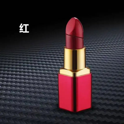 Windproof Cute Lipstick Inflatable Lighter Portable Mini Butane Lightweight Cigarette Accessories Women Fashion Gift Lipstick