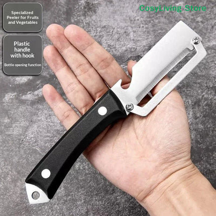 [CL]1PC Stainless Steel Kitchen Multi-Purpose Tool Flat Edge Peeler Potato Peeler Slicer Knife Watermelon/Melon Grater[CL]