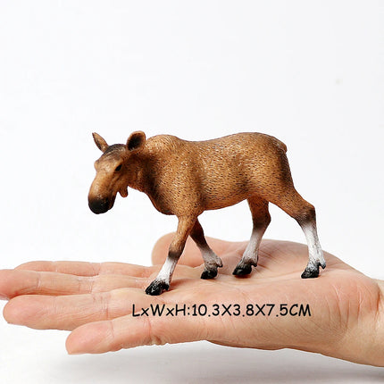 Simulation Woodland Animal Deer ,Moose,Elk,Reindeer,Alpaca,Kudu Model Figurines Cake Toppers Collection Figure Christmas Gift