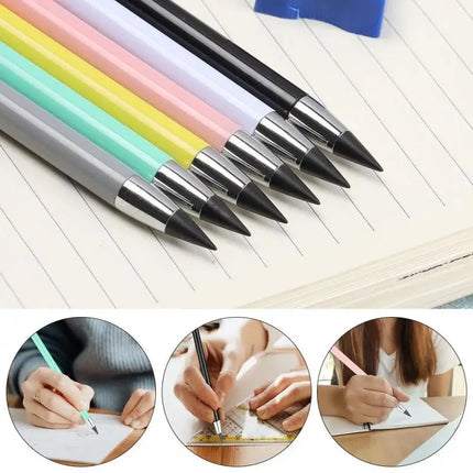 Eternal Pencil Erasable Unlimited Pencil Inkless Art Sketching Writing Hb Drawing Tools Cute Office Stationery Learning Supplies