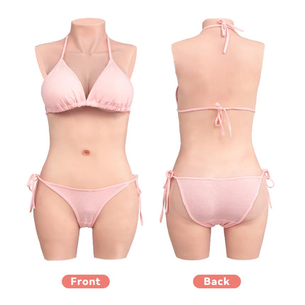 KUMIHO C D Cup 3-Point Bodysuit Cosplay Sissy Silicone Fake Vagina Breast Forms Boobs Silicon Body For Crossdresser Drag Queen