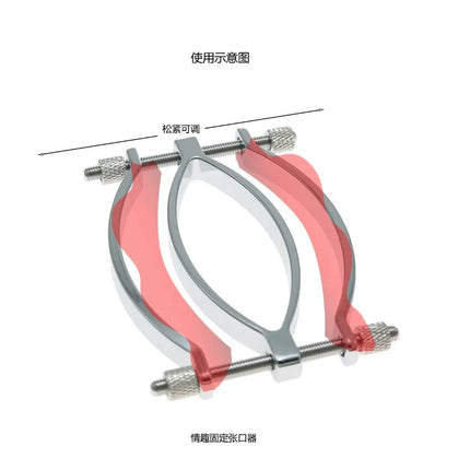 BDSM New Arrival Adjustable Stainless Steel Dilator Vaginal Anus Clamp Anal Plug Speculum Butt Plug Anal Sex Toys for Women Men