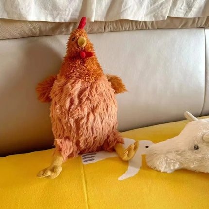 New Simulation Hen & Rooster Plush Doll Soft Stuffed Animal Toy Creative Kids Gift for Children