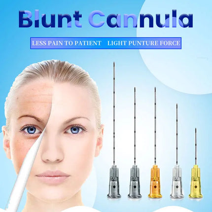 22G 50mm 25G 50mm 27G 38mm Korean Blunt-tip Needle for Lip Nose Filler Disposable Sterile Micro Cannula Body Piercing Needle