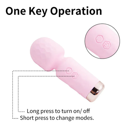 10 Speed Powerful Mini AV Vibrator Magic Wand for Women G Spot Clitoris Stimulator Vaginal Massager USB Recharge Adult Sex Toys