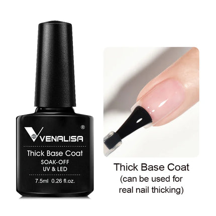 #758 Milky White Venalisa Nail Gel Polish Pearl Color Fall Nails TPO Free Long Wear Diamond Top Soak Off UV LED Gel Nail 7.5ml
