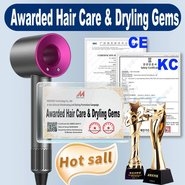 110V Professional Dryer for Curly or Straight Styles Negative Ion Hair-care Hair dryer High Speed household Blow Dryer Gift Idea