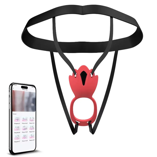4-in-1 Wearable Vibrator 10-Frequency Vibration Penis Ring Clitoris Stimulator G-Spot Anal Massager Adult Sex Toys Masturbator