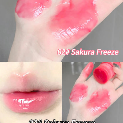 Gege Bear Hydrating Tinted Lip Essence — Moisturizing Water-Gloss Finish, Korean-Style Youthful and Flawless Look Lip Balm