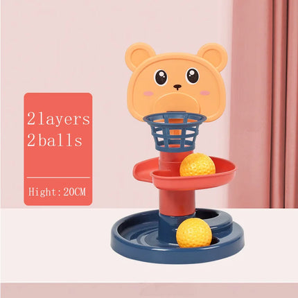 Montessori Stacking Toys for Babies 0 12M Rainbow Ring Stacker Baby Stacking Tower for Toddlers Educational Learning Sensory Toy