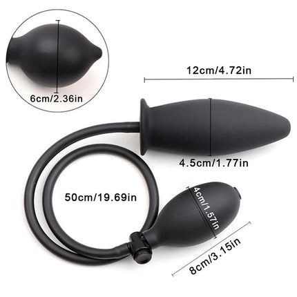 Inflatable Anal Plug Expandable Dildo Pump Butt Plug Anal Dilator Bdsm Sex Toy Gay Prostate Massage For Anus Enlargement By Pump