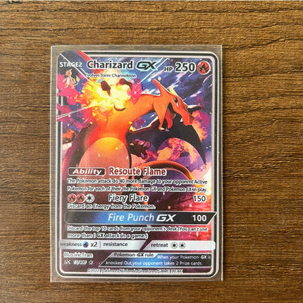 Charizard Theme Metal Collectible Cards Arceus Mewtwo.Super Lehiram ，6Pcs Gold Foil Fan Art Trading Cards Collection Toy Gift