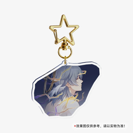Game Honkai Star Acrylic Keychains Stand Cyrene DanHeng Evernight Cerydra Castorice Phainon Figure Pendant Car Key Chain Gifts