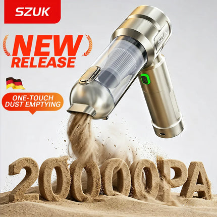 SZUK C019MAX Portable Wireless Vacuum Cleaner Mini blower Multi  Car Vacuum Cleaner Powerful Handheld Cleaning Machine with LED