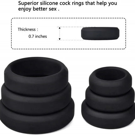 Silicone Cock Ring Penis Enhance Erection Delay Ejaculation Cockring Sex Toys For Men Foreskin Lock Semen Ring Sex Shop