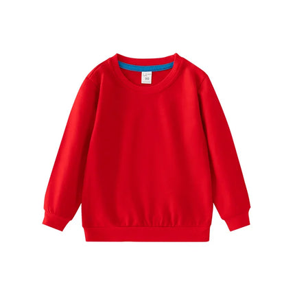 Autumn Spring Sweatshirt Kids Solid Color Hoodies Children Long Sleeve Sweatshirt Baby Boys Clothes Girls Tops