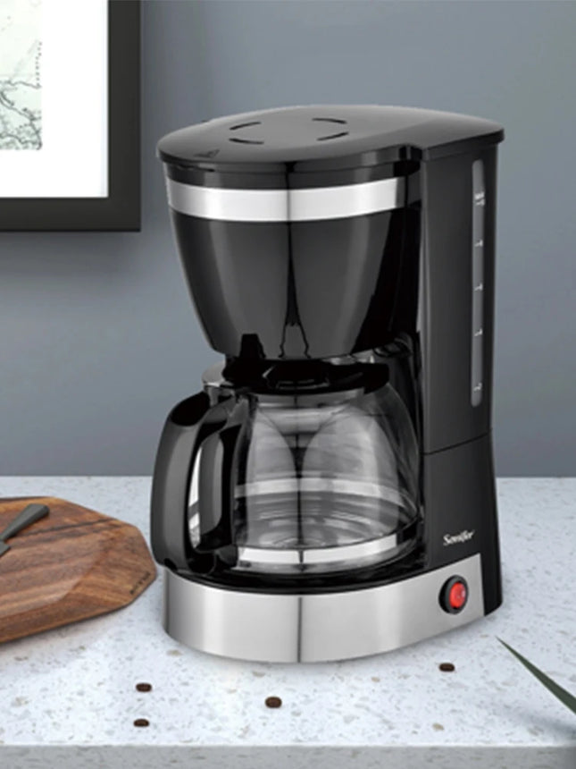 1.25L Electric Drip Coffee Maker 550W Household Coffee Machine 6-Cup Tea Coffee Pot Milk Coffee Maker for Gift 220V Sonifer